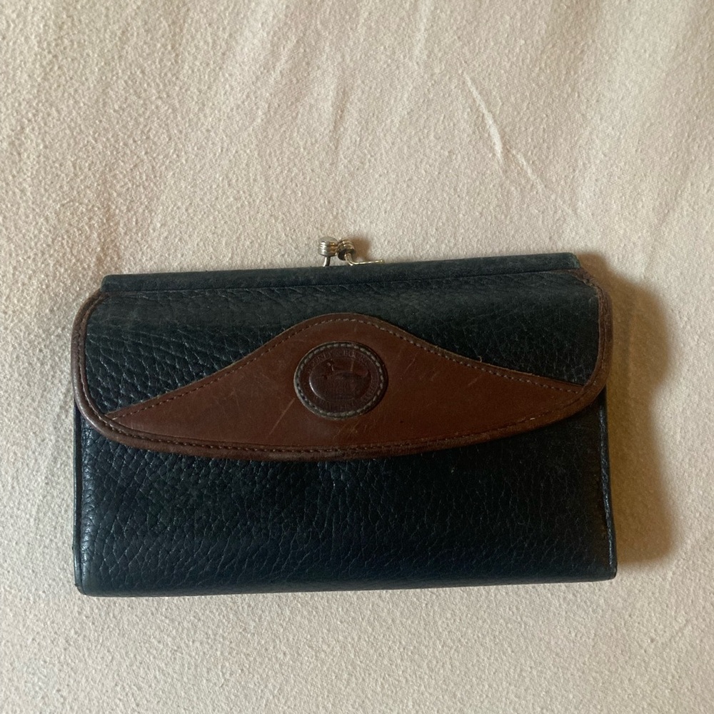 Vintage Dooney & Bourke Navy Blue Wallet - Picture 15 of 16